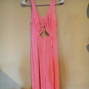 RARE Christy Dawn Pink Dress Plaid